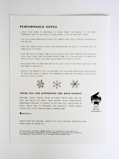 In the Bleak Midwinter