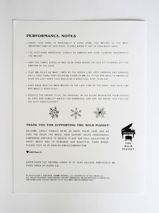 In the Bleak Midwinter